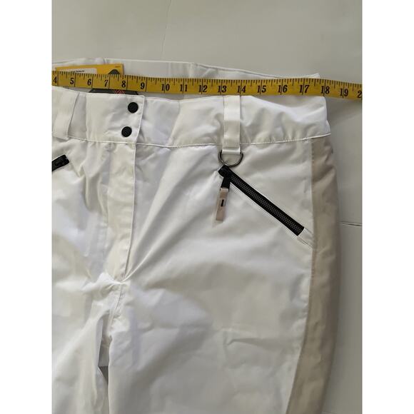 Lole Snow Ski Pants Women XL White Quilted Knee Zip Hand Pockets Snowboarding - Picture 9 of 16